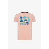 Routefield RFTIMER23-POW Timer Pembe Erkek T-shirt