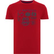 Routefield RFTRUCK23 Truck Bordo Erkek T-shirt