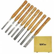 Rox Wood 8 Parça Ahşap Kutulu HSS Ahşap Torna Bıçak Seti