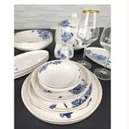 Roy King DSN 042 Blue Blanch 12 Kişilik 60 Parça Bone China Porselen Lacivert Yemek Takımı