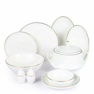 Roy King Gold Thin 12 Kişilik 55 Parça Bone China Yemek Takımı