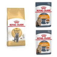 Royal Canin British Shorthair 2 kg Yetişkin Kedi Maması+Intense Beauty 2x85 gr Yaş Mama