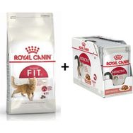 Royal Canin Fit 32 10 kg Kuru Kedi Maması + Royal Canin Instinctive Gravy 12x85 gr Yaş Kedi Maması