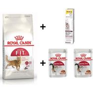 Royal Canin Fit 32 4 kg Kuru Kedi Maması + Rc 2x85 gr Yaş Mama + Gimcat 20 gr Malt