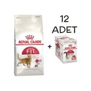 Royal Canin FIT32 Yetişkin Kedi Maması 15 kg + Royal Canin Instinctive Pouch 12x85 Mama