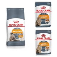 Royal Canin Hair Skin Hassas Tüylü Yetişkin 2 kg Kuru Kedi Mama + 2 Adet Intense Beauty