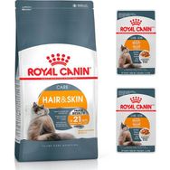 Royal Canin Hair&skin Care Tüy Güzelliği 4 kg Kedi Maması + 2 Adet Hair Skin Intense Beauty Yaş Mama