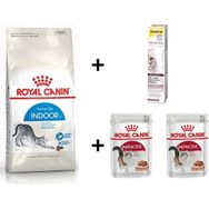 Royal Canin Indoor 27 2 kg Kuru Kedi Maması + Rc 2x85 gr Yaş Mama + Gimcat 20 gr Malt