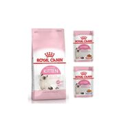 Royal Canin Kitten Yavru 2 kg Kuru Kedi Mama+Kitten Pouch 2x85 gr Yaş Mama