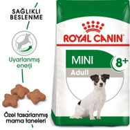 Royal Canin Mini Adult +8 Küçük Irk Yaşlı 2 kg Köpek Maması + Temizlik Mendili