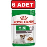 Royal Canin Mini Ageing 12+ Küçük Irk 12 6x85 gr Üstü Yaş Köpek Konserve Yaş Maması