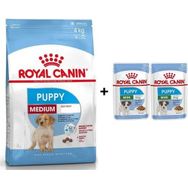 Royal Canin Orta Irk 4 kg Yavru Kuru Köpek Maması + 2 Adet Hediye Yaş Mama