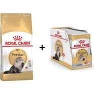 Royal Canin Persian 10 kg Yetişkin Kedi Maması + Pouch Persian İran Kedilerine Özel 12x85 gr Yaş Maması