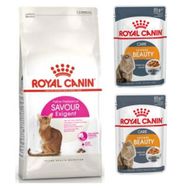 Royal Canin Savour Exigent 2 kg Kuru Kedi Mama + Intense Beauty 2x85 gr Yaş Mama