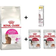 Royal Canin Savour Exigent 2 kg Kuru Kedi Maması + 2x85 gr Rc Yaş Mama + 20 gr Gimcat Malt