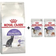 Royal Canin Sterilised Kısırlaştırılmış 4 kg Kedi Maması + 2 Adet Yaş Mama Hediye