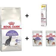 Royal Canin Sterilised Kısırlaştırılmış 4 kg Kedi Maması + 2x85 gr RC Yaş Mama + 20 gr GimCat