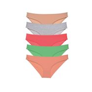Royaleks 5 Adet Eko Set Likralı Soft Renkler Kadın Slip Külot