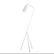 Rsylight Retro Metal Dekoratif Beyaz 3 Ayaklı Köşe Lambası Lambader
