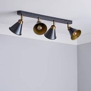 Rsylight Retro Metal Dekotatif Rustik Masa Üstü 4'lü Sıralı Avize