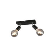 Rsylight Retro Metal Modern Spor 2'li Mafsallı Siyah Spot Avize
