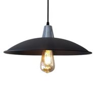 Rsylight Retro Metal Sarkıt Rustik Tekli Sarkıt Siyah Krom Askılı Avize