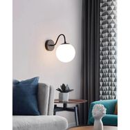 Rsylight Retro Metal Siyah Dekoratif Rustik Duvar Aplik