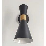 Rsylight Retro Rustik Dekoratif Metal Siyah Mafsallı Vintage Aplik