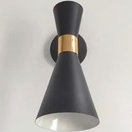 Rsylight Retro Rustik Dekoratif Metal Siyah Mafsallı Vintage Aplik