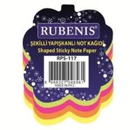 Rubenis RPS-117 Yaprak Desen 4 Fosforlu Renk Not Kağıdı