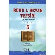 RUHU`L BEYAN TEFSIRI (5.CILT) - İSMAİL HAKKI BURSEVI