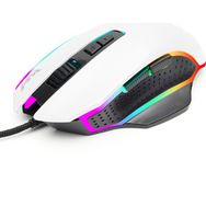 Rush Gloria RM16 Rgb 2400DPI Beyaz Makro Oyuncu Mouse
