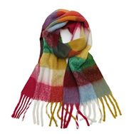 Ryakos Pashmina H Kaşmir 260x35 cm Ekose Kadın Atkı