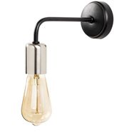 Rys Retro Metal Krom Siyah Dekoratif Modern Duvar Aplik