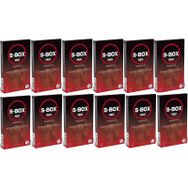 S-Box Red 12x12 Paket Kabartma Yüzeyli Prezervatif