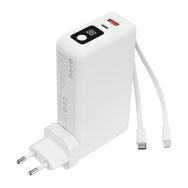 S-Link G225 20000 mAh Lightning+Type-C Kablolu Powerbank Beyaz 5W Prizli Taşınabilir Pil Şarj Cihazı