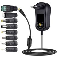 S-Link SL-129C 3 Volt - 12 Volt 8 Uçlu Switch Mode Plastik Kasa Adaptör