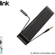 S-Link SL-600 6m 3,5mm-4pin Uzatma Kablosu