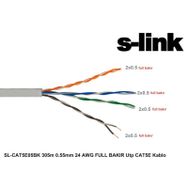 S-Link SL-CAT5E05BK 305 m 0.5 mm 24 AWG Full Bakır UTP Caste Kablo