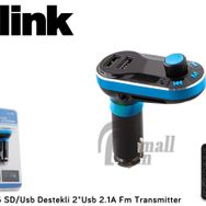 S-link SL-FM66 SD/Usb Destekli + 2.1A Usb Şarj Portlu Fm Transmitter