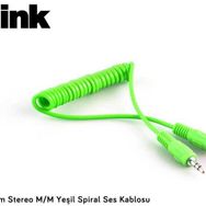 S-Link SL-SP4 Yeşil 1 m Stereo Ses Kablosu