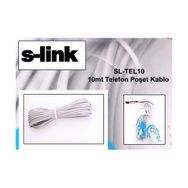 S-Link SL-TEL10 10MT Telefon Poşet Kablosu