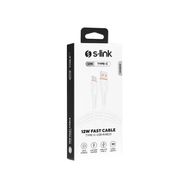 S-Link SL-X246E 1 mt 2.4A 12W Type C Güvenli Hızlı Data ve Şarj Kablosu