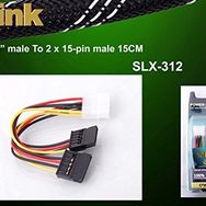 S-link SLX-312 İkili Sata Power Kablo