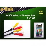 S-LINK SLX-681 1.5 MT 3RCA/3RCA KABLO