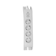 S-Link SPG3041 2m 2xUSB=2.4a 3G1.5mm2 900 Joule 4'lü Akım Korumalı Beyaz Priz