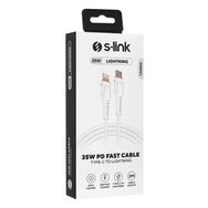 S-Link SW-C120 35 W 2 mt Type C to Lightning PD Quick Charge Hızlı Şarj Kablosu