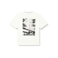 S.Oliver Beyaz Ön baskılı Erkek T-shirt