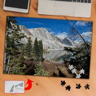 S1847 Doğayla İç İçe Ağaç Dağ 240 Parça Puzzle Yapboz Tablo