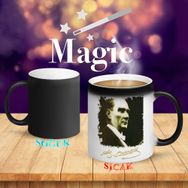 S3 Sivil Mustafa Kemal Atatürk Retro Sihirli Kupa Bardak